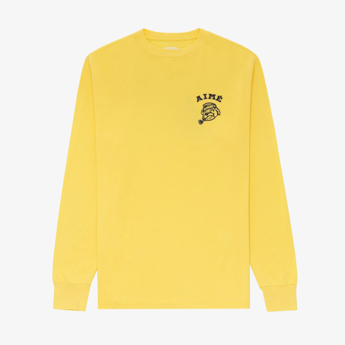 Aimé Leon Dore Collegiate Buddy Long-Sleeve Tee Yellow - La Familia Street Culture - Aime Leon Dore