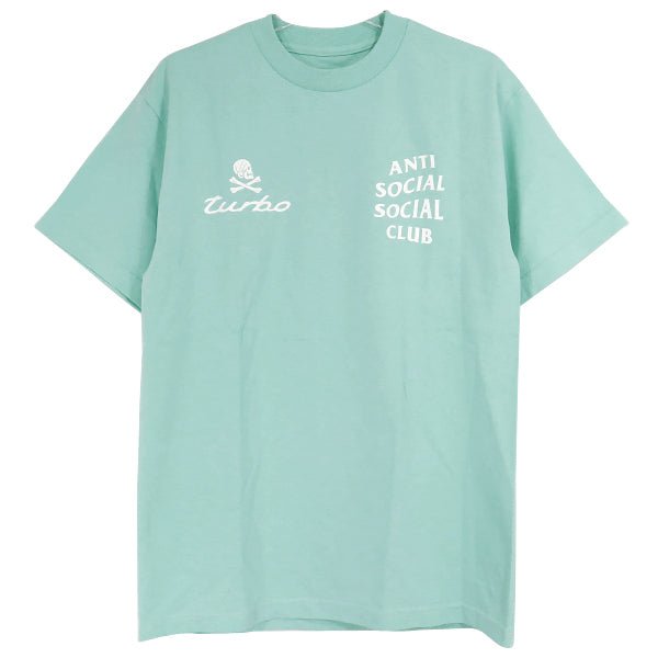 Anti Social Social Club x Neighborhood Teal Cotton 'Turbo' ASSC Logo T-Shirt - La Familia Street Culture - ANTI SOCIAL SOCIAL CLUB