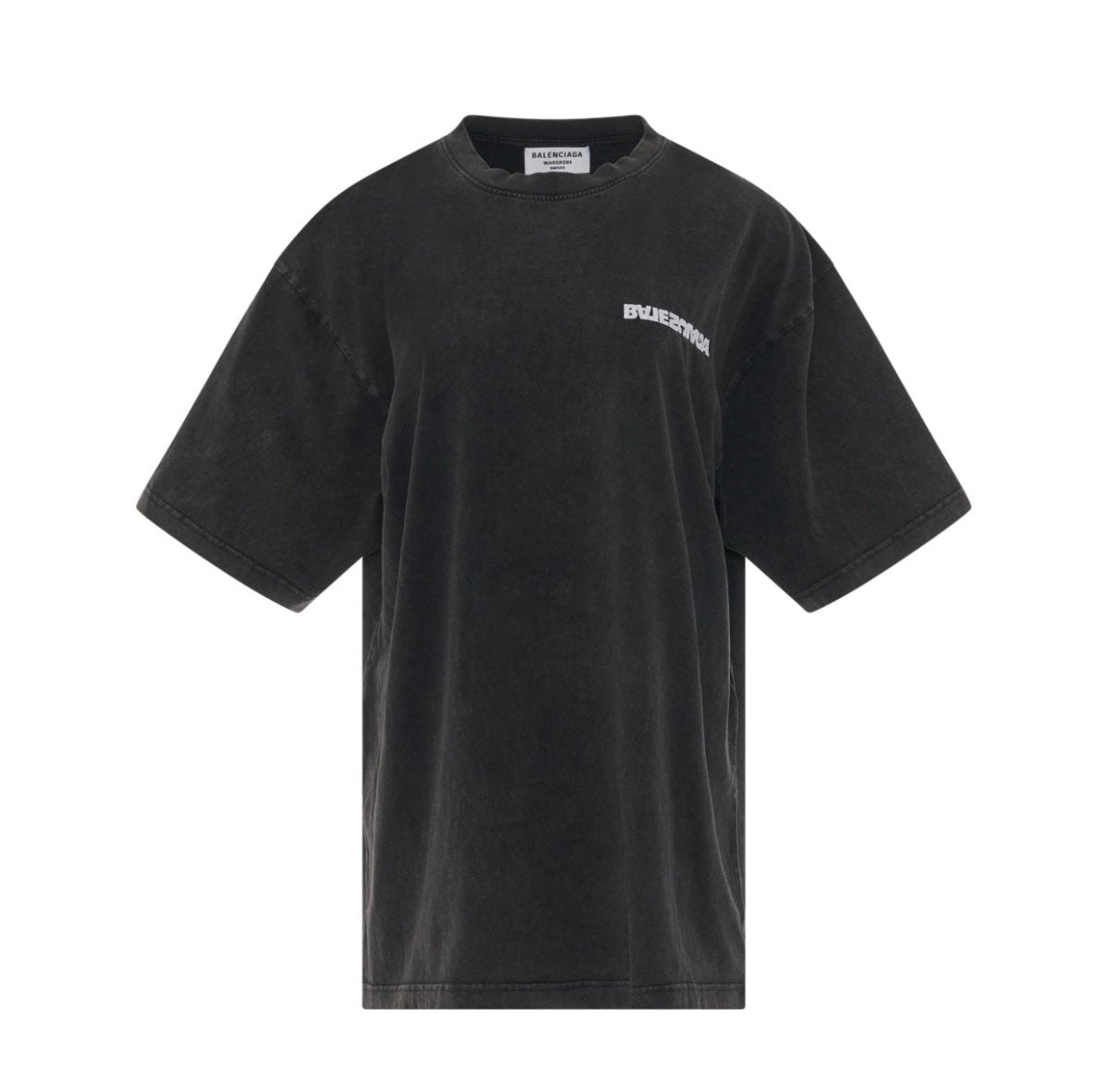 Balenciaga Turn Slit Tee-Washed Black - La Familia Street Culture - Balenciaga