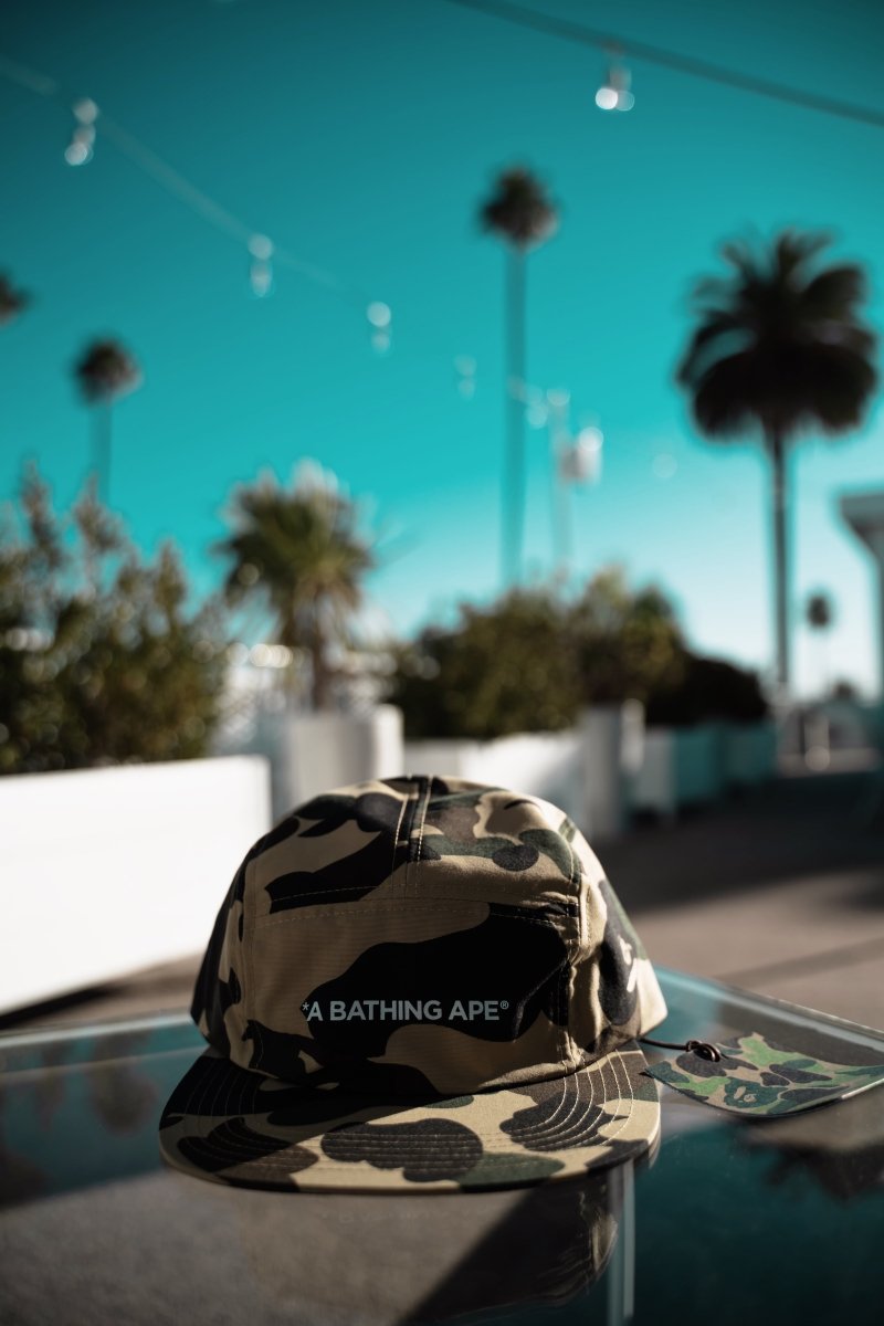 Bape 1st Camo jet cap, yellow - La Familia Street Culture - BAPE