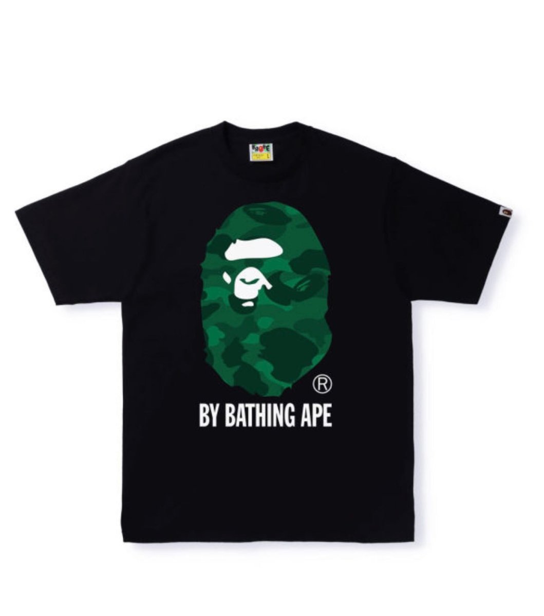 Bape Colour Camo By Bathing Ape tee- Black Green - La Familia Street Culture - BAPE