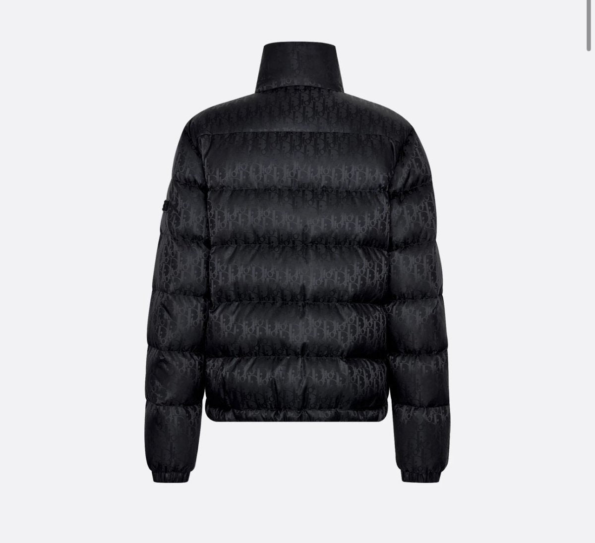 Dior Oblique Down Jacket Black Technical Jacquard La Familia Street Culture