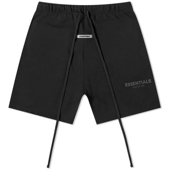 Fear Of God Essentials Black Sweat Shorts - La Familia Street Culture - FEAR OF GOD