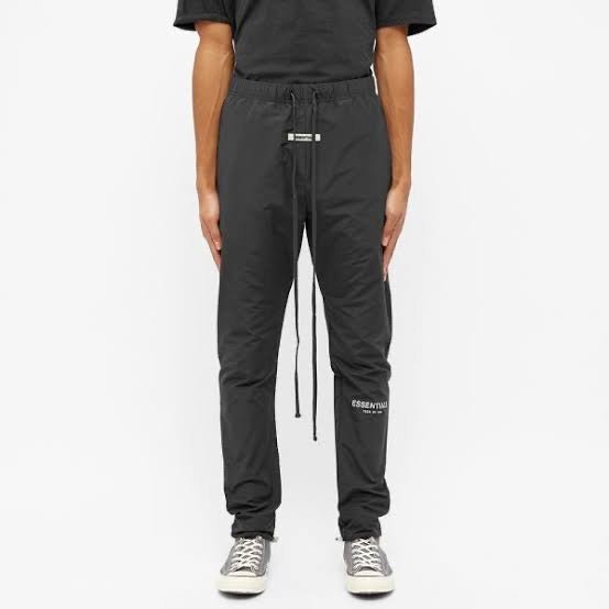 Fear of God Essentials Black Track Pant - La Familia Street Culture - FEAR OF GOD