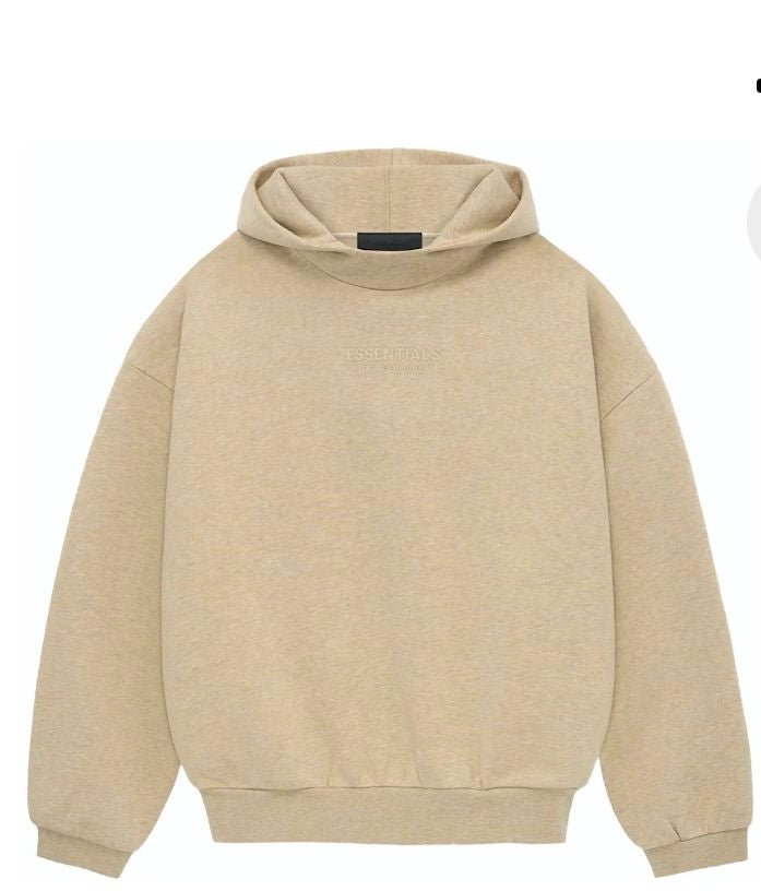 Fear Of God Essentials Cotton Hoodie Gold Heather - La Familia Street Culture - FEAR OF GOD