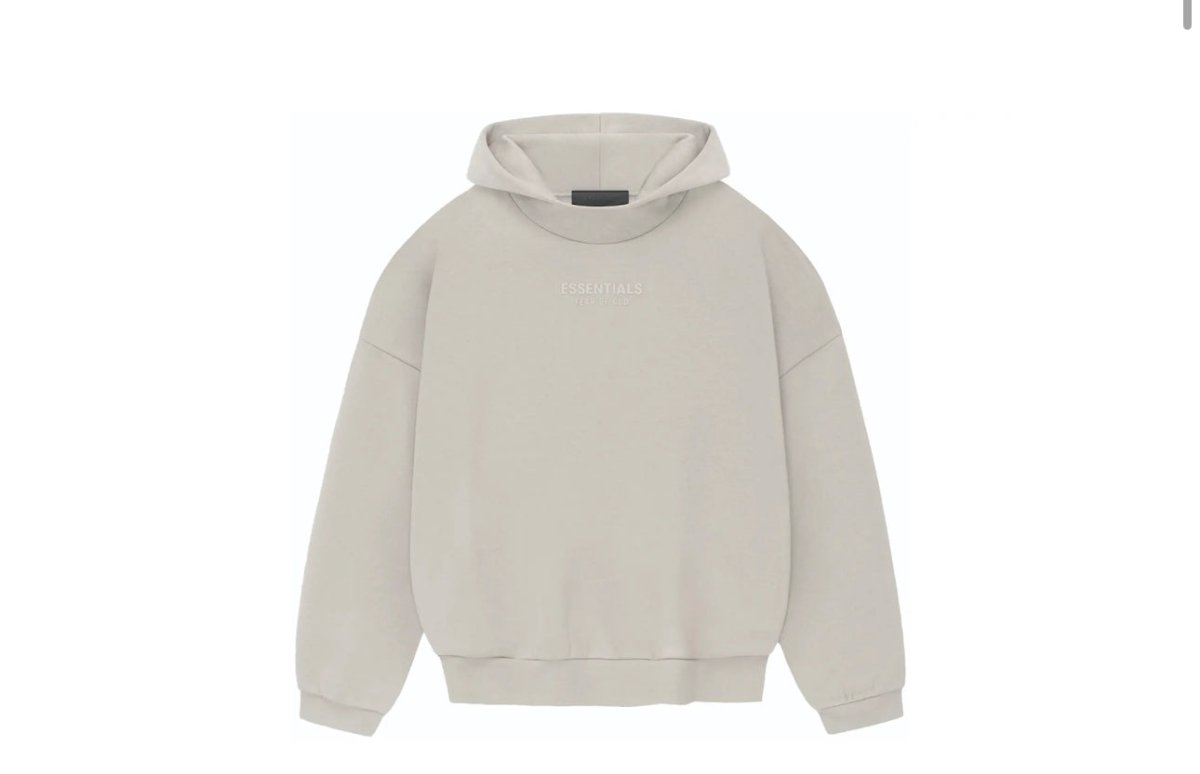 Fear of God Essentials hoodie Silver Cloud - La Familia Street Culture - FEAR OF GOD