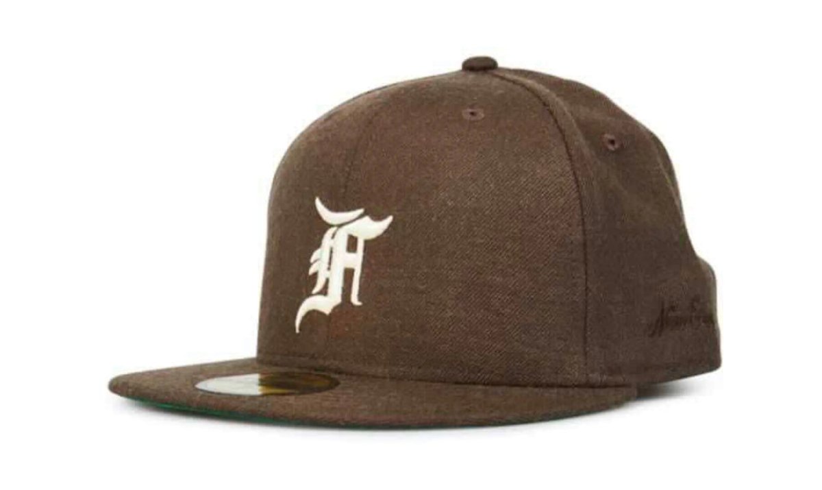 Fear of God Essentials New Era Fitted Cap Brown/White - La Familia Street Culture - FEAR OF GOD