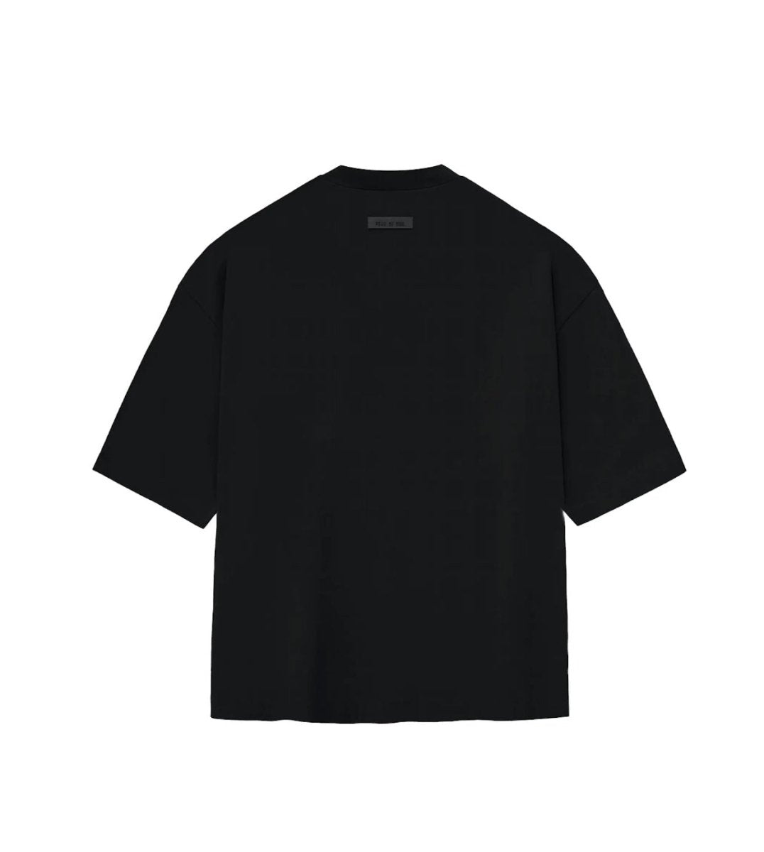 Fear Of God Essentials Small Logo Tee Jet Black - La Familia Street Culture - FEAR OF GOD