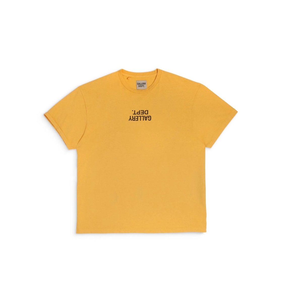 Gallery Dept. Upside Down Logo Tee Gold - La Familia Street Culture - Gallery Dept.