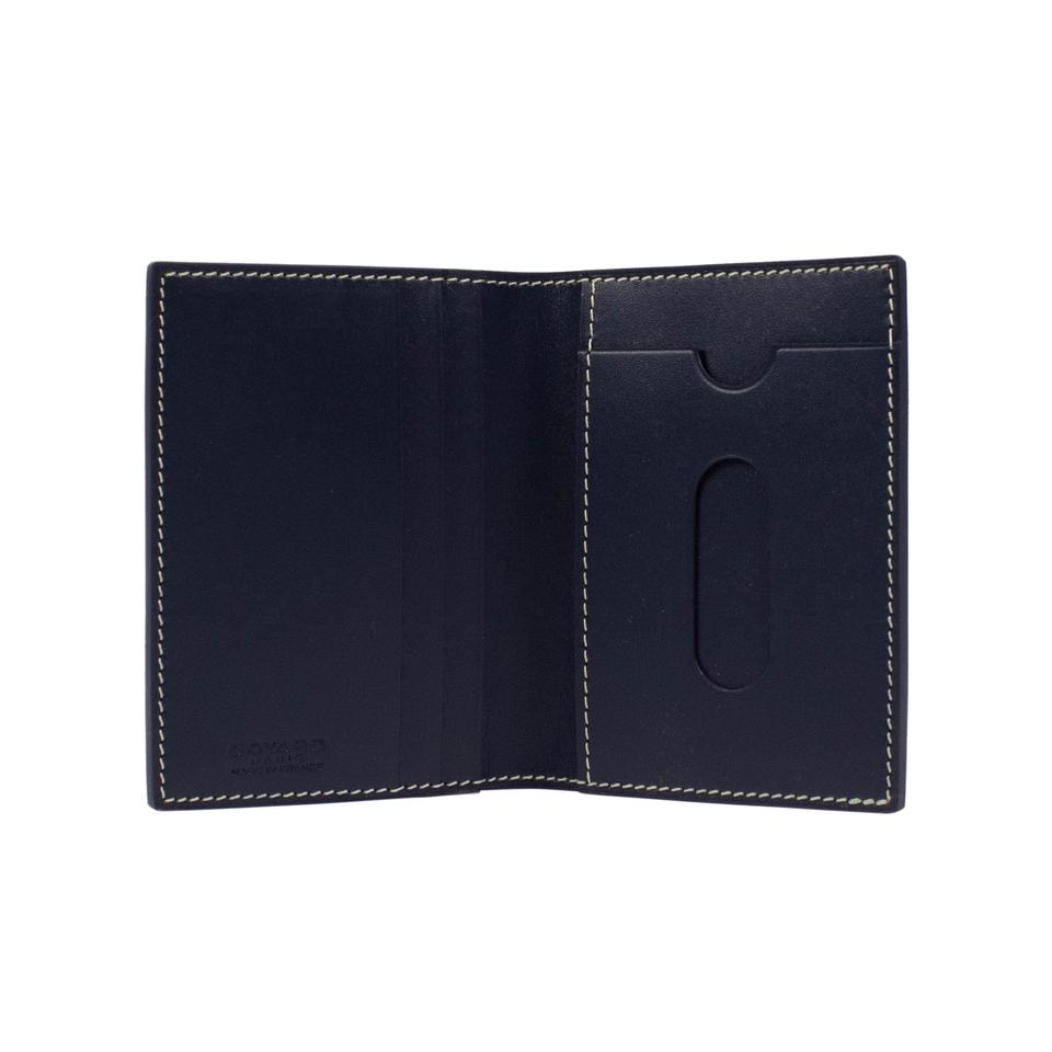 Goyard Saint Marc's Navy Chevron Card Case Wallet - La Familia Street Culture - Goyard