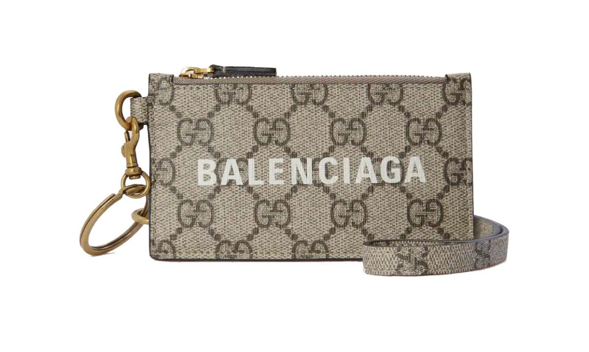 Gucci X Balenciaga “Hacker Project” Card Case with Strap - La Familia Street Culture - GUCCI