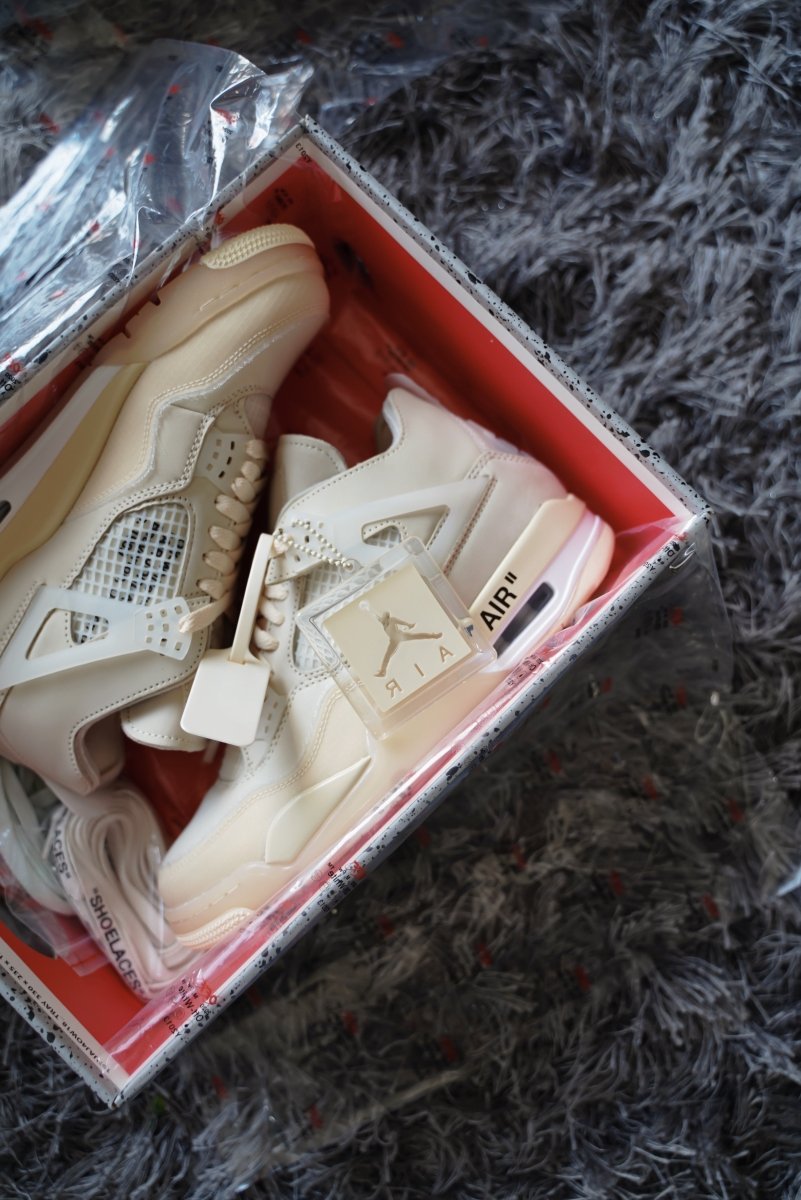 Jordan 4 retro Off-White sail (W) - La Familia Street Culture - Air Jordan