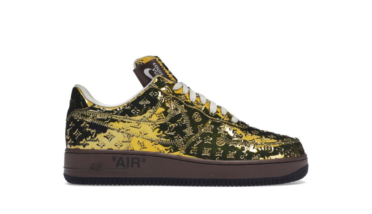 Louis Vuitton Nike Air Force 1 Low by Virgil Abloh Metallic ...