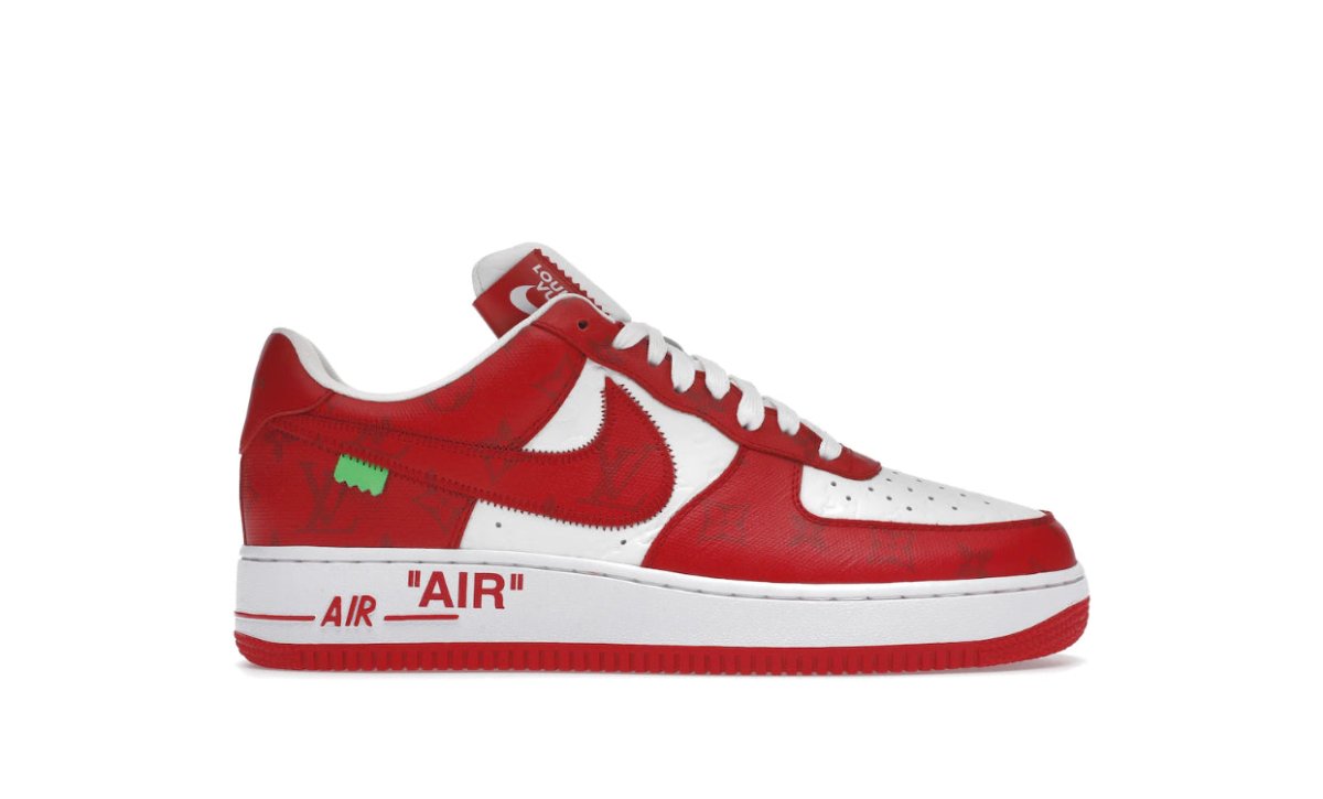 Louis Vuitton Nike Air Force 1 Low by Virgil Abloh White Red - La Familia Street Culture - Louis Vuitton