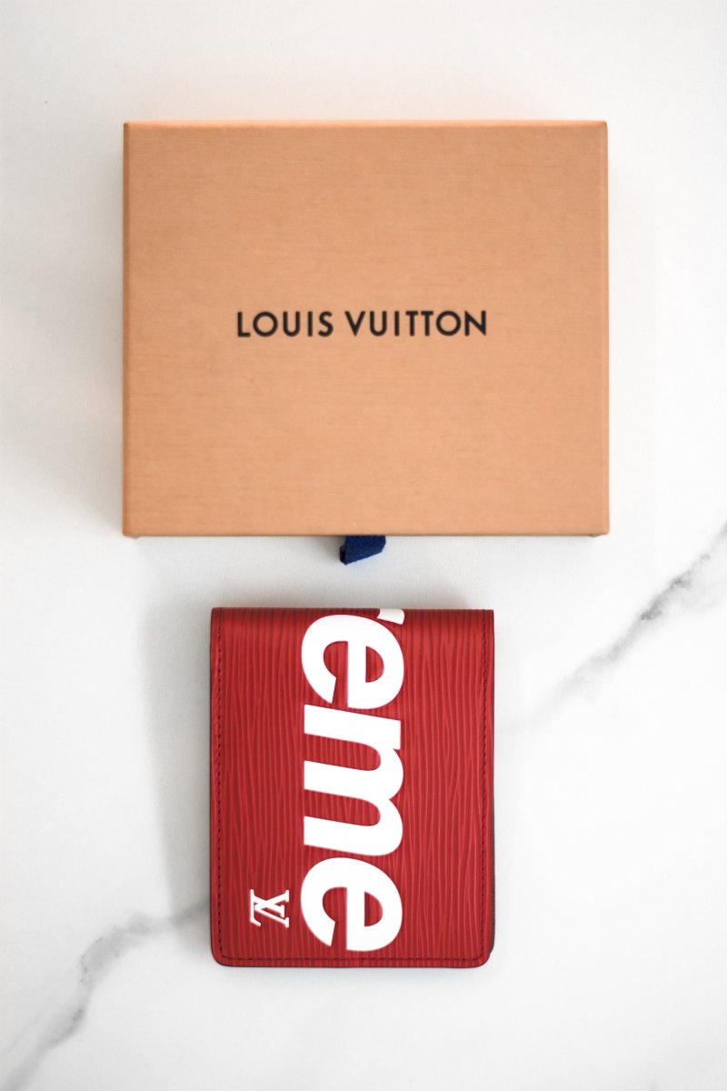 Louis Vuitton x Supreme slender wallet - La Familia Street Culture - Louis Vuitton