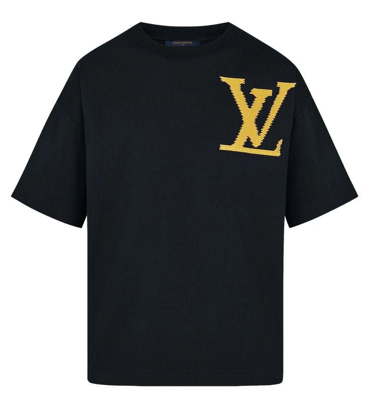 Louis Vuitton Yellow Brick Logo Tee Black - La Familia Street Culture - Louis Vuitton