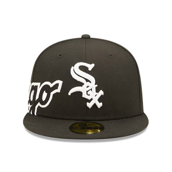 New Era Chicago White Sox MLB Side Split Black 59FIFTY Fitted Cap - La Familia Street Culture - New Era