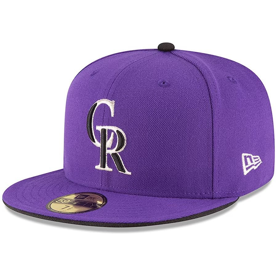 New Era Colorado Rockies MLB Authentic Collection Mauve / Metallique Fitted Cap - La Familia Street Culture - New Era