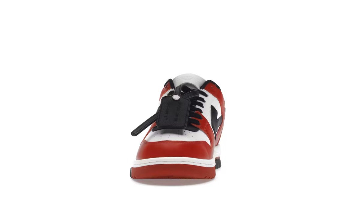 Off-White Out Of Office OOO Low Tops Black Red White - La Familia Street Culture - Off-White