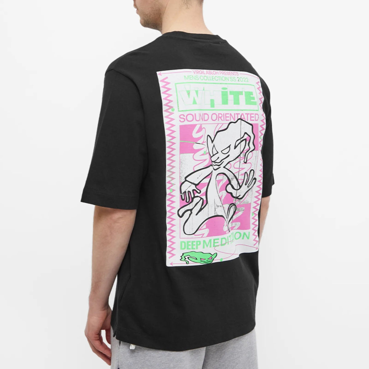 Off-White Rave Flyer Skate Tee Green - La Familia Street Culture - Off-White