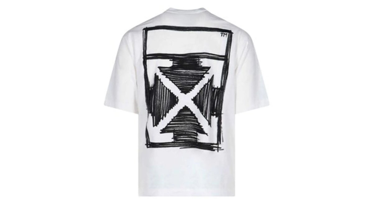 Off-White Sketch Arrows Logo T-shirt White - La Familia Street Culture - Off-White