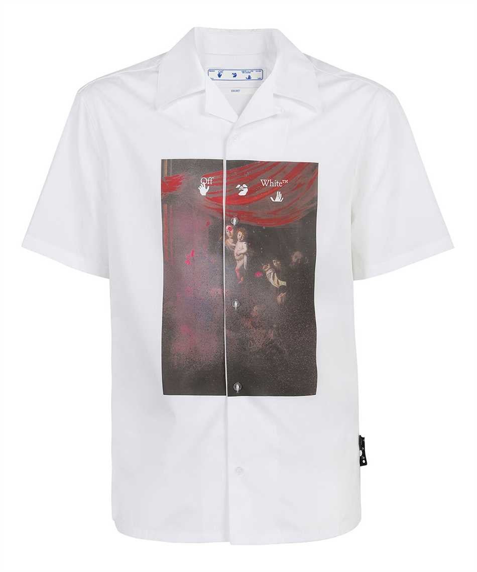 Off-White Sprayed Caravaggio Holiday Shirt white - La Familia Street Culture - OFF WHITE