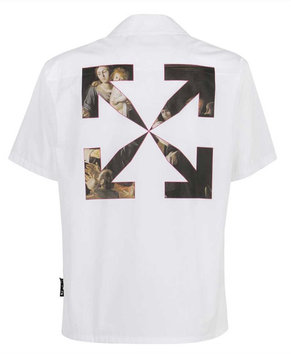 Off-White Sprayed Caravaggio Holiday Shirt white - La Familia Street Culture - OFF WHITE