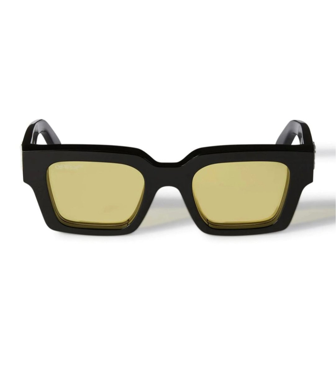 Off-White Sunglasses Virgil Rectangular Frame- Black/Yellow - La Familia Street Culture - OFF WHITE