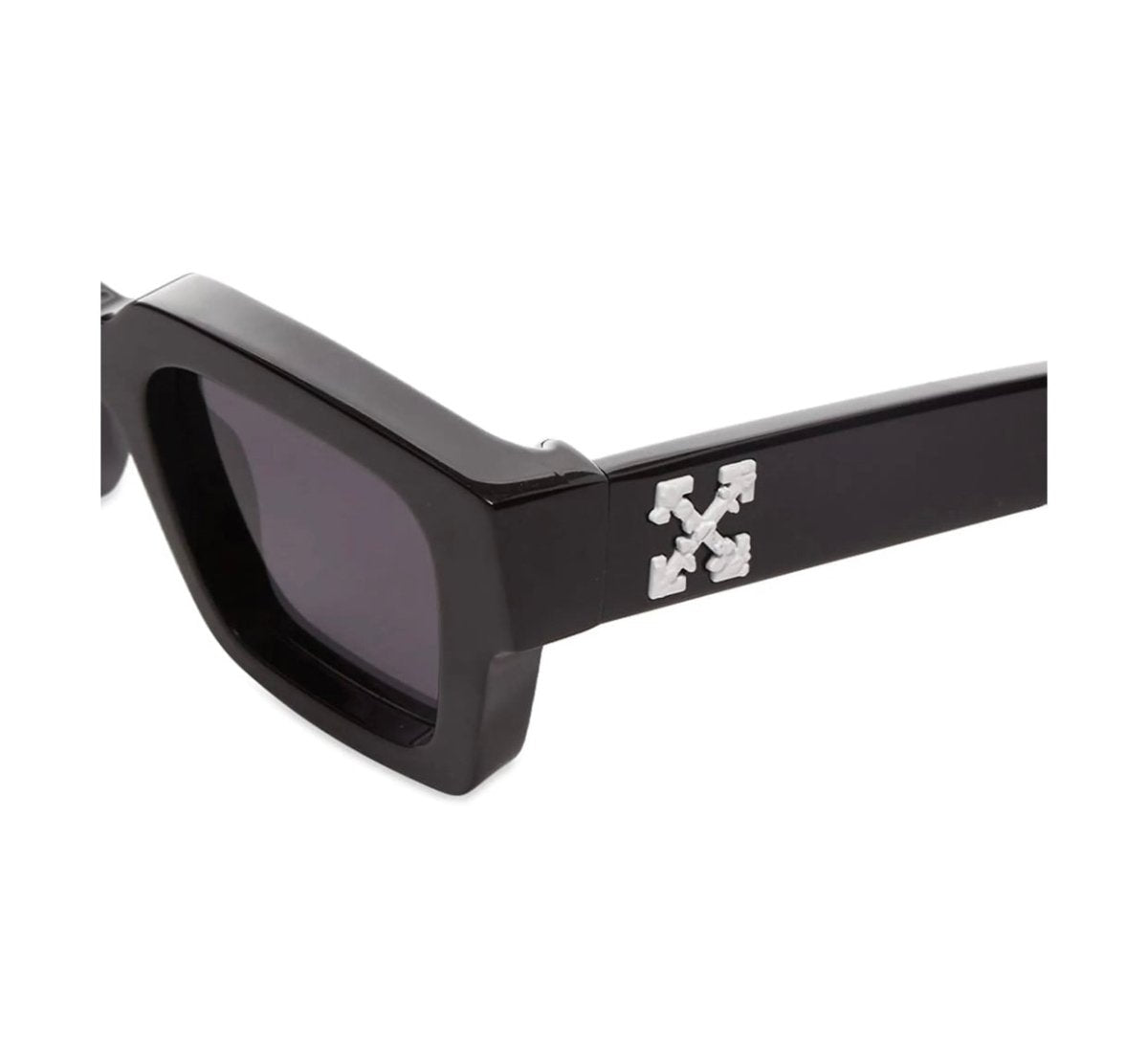 Off-White Virgil Square Frame Sunglasses Black White Grey - La Familia Street Culture - OFF WHITE