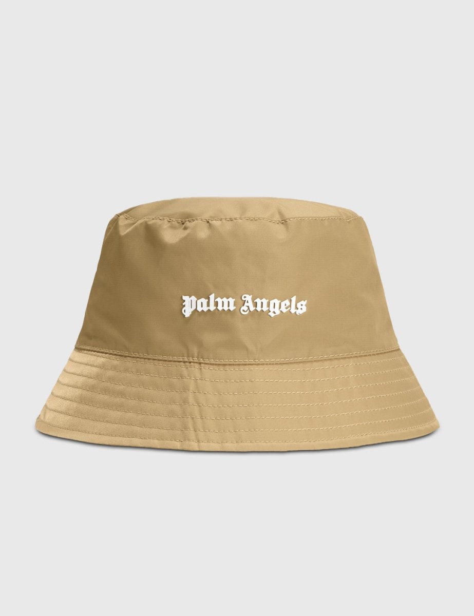 Palm Angels Classic Logo Bucket Hat Beige - La Familia Street Culture - PALM ANGELS