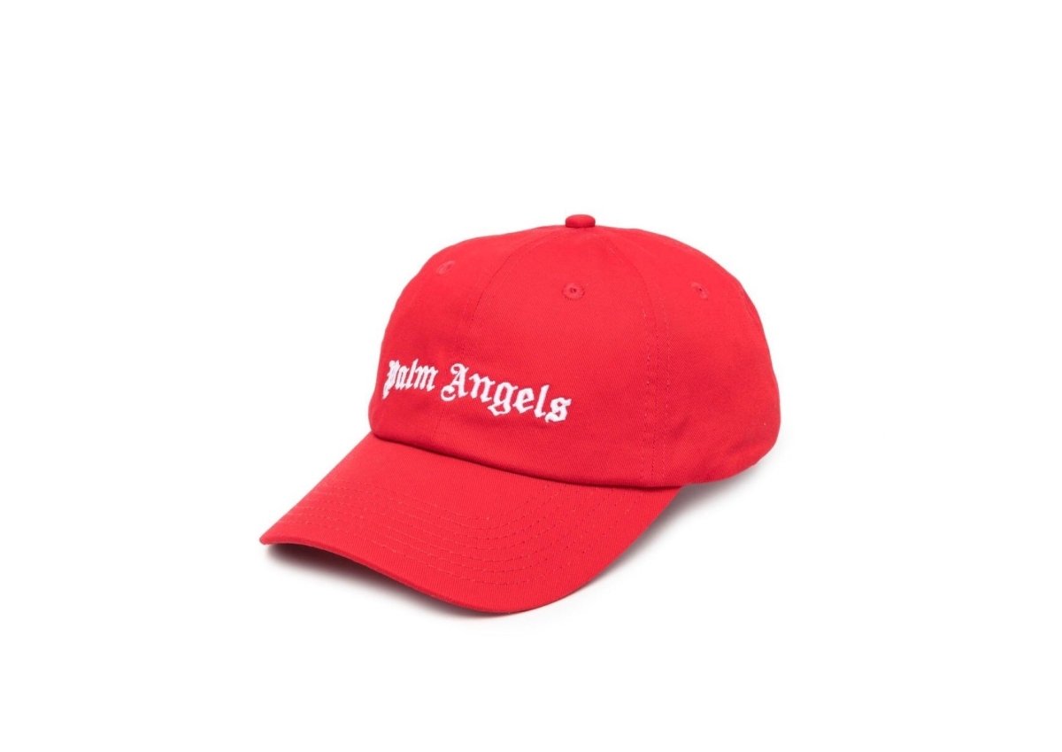 Palm Angels Classic Logo Cap -Red/White - La Familia Street Culture - PALM ANGELS