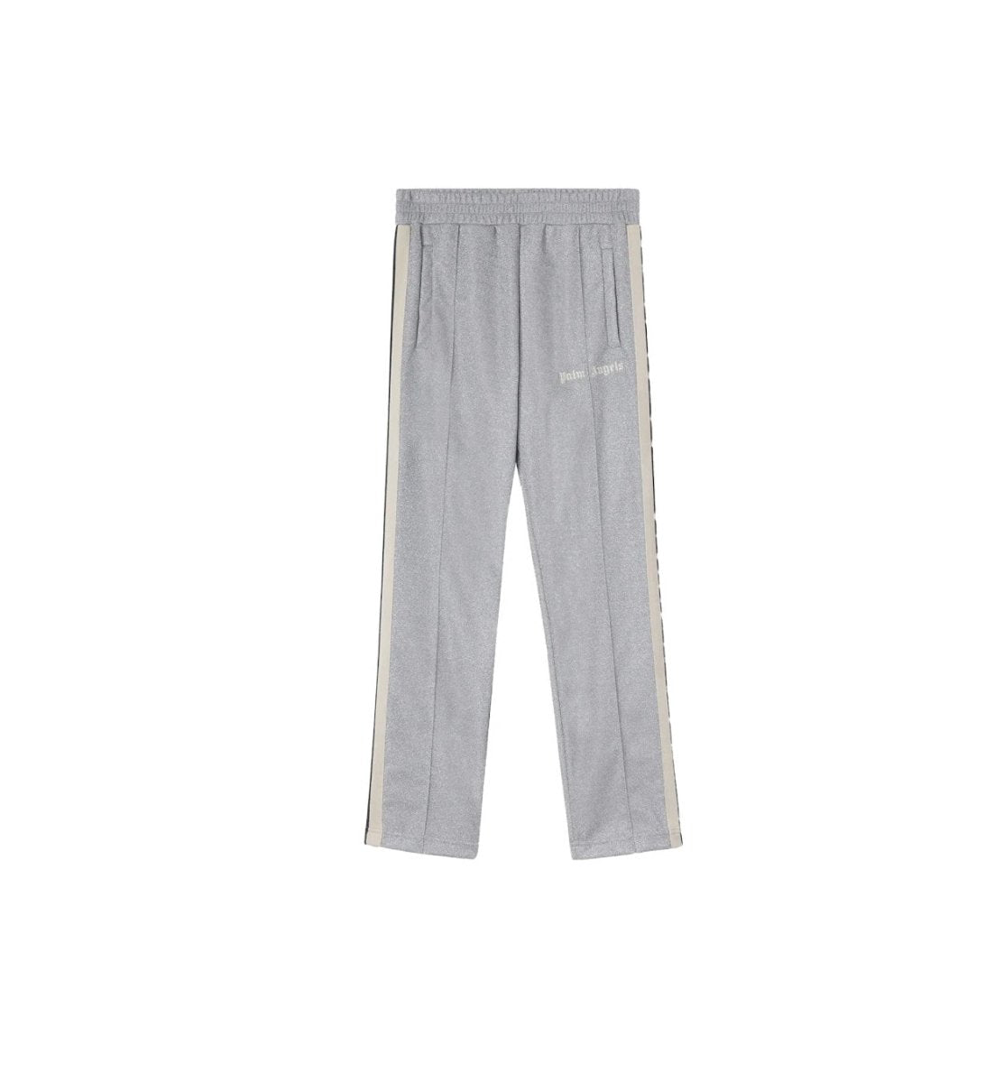 Palm Angels Silver Lurex Sparkly Track Pants - La Familia Street Culture - PALM ANGELS