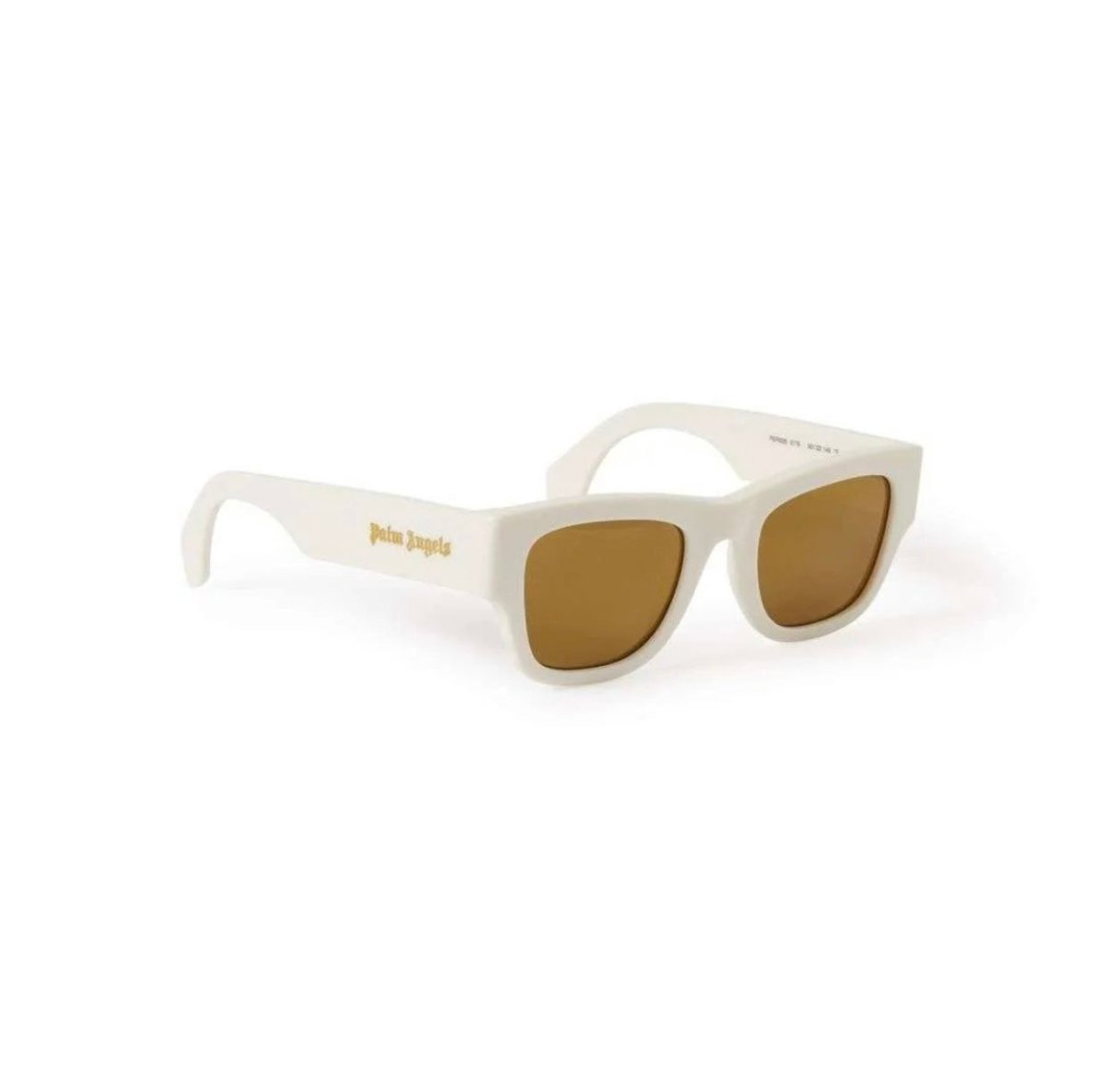 Palm Angels Volcan Sunglasses White Mirror Gold - La Familia Street Culture - PALM ANGELS