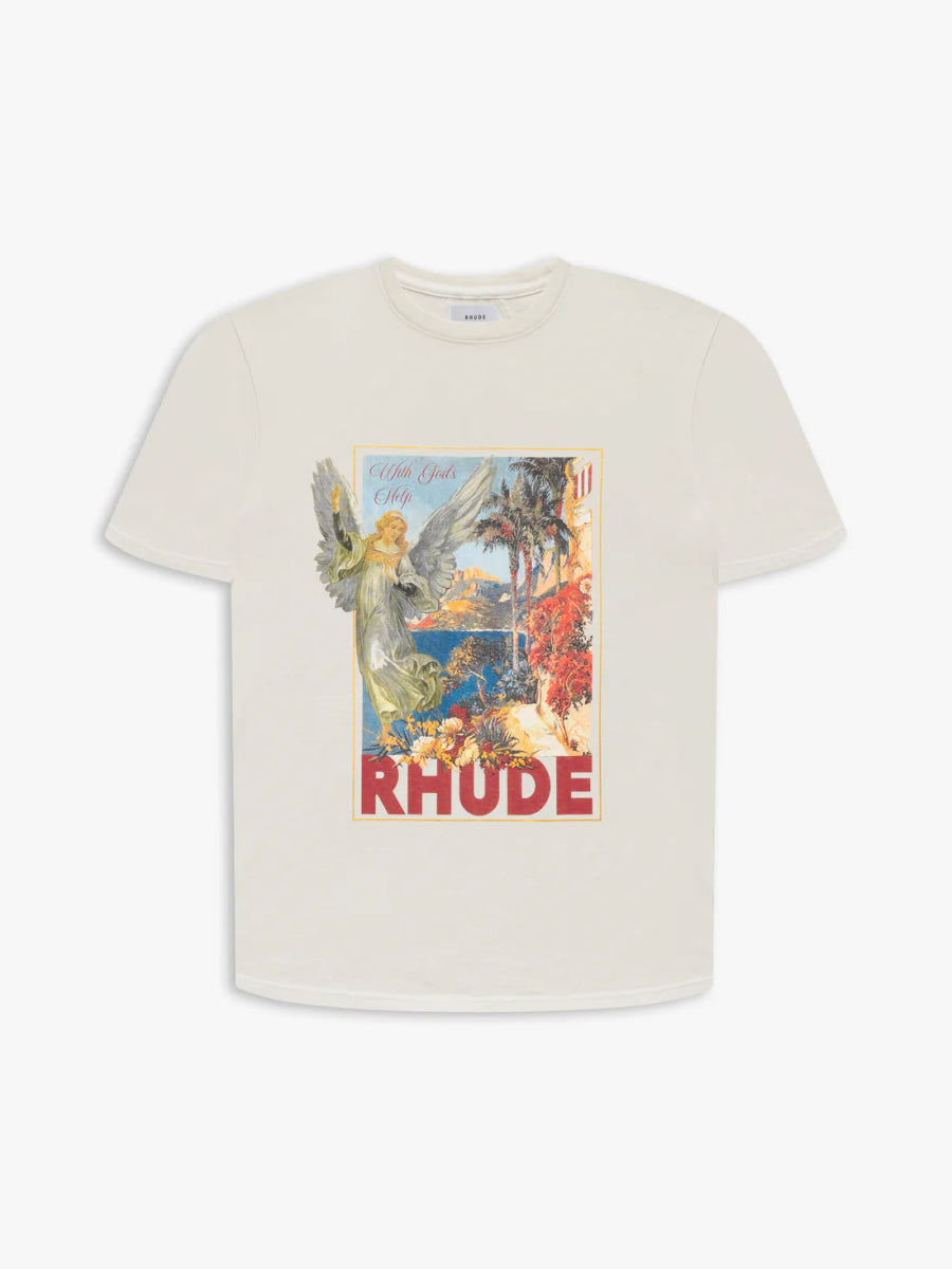 Rhude Angel T - shirt Vintage White - La Familia Street Culture - Rhude