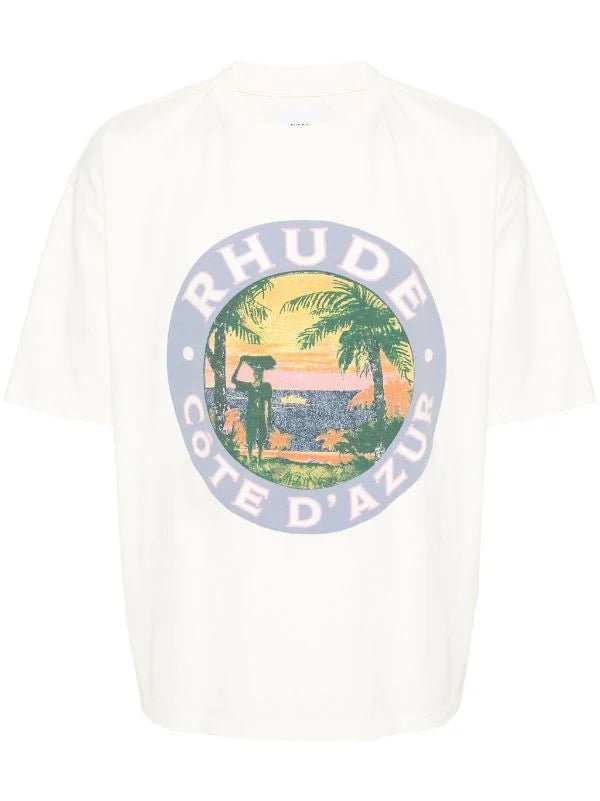 Rhude Lago cotton T - shirt - La Familia Street Culture - Rhude