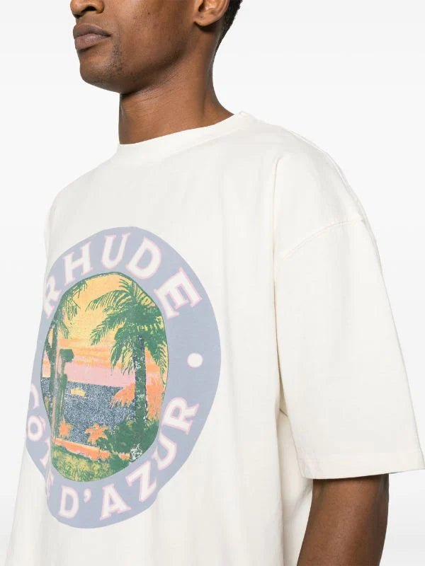 Rhude Lago cotton T - shirt - La Familia Street Culture - Rhude