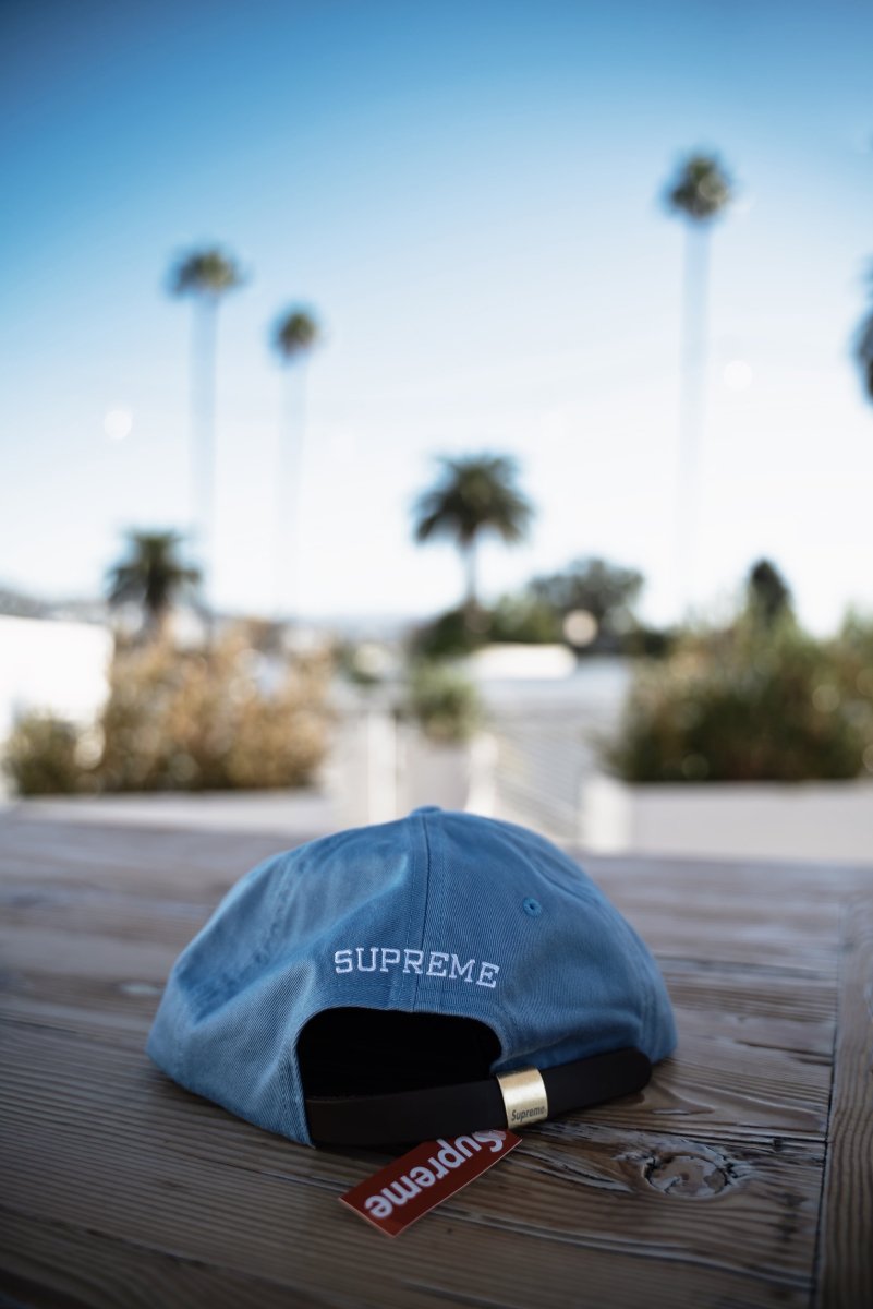 Supreme Chino twill gel S logo cap, slate - La Familia Street Culture - SUPREME