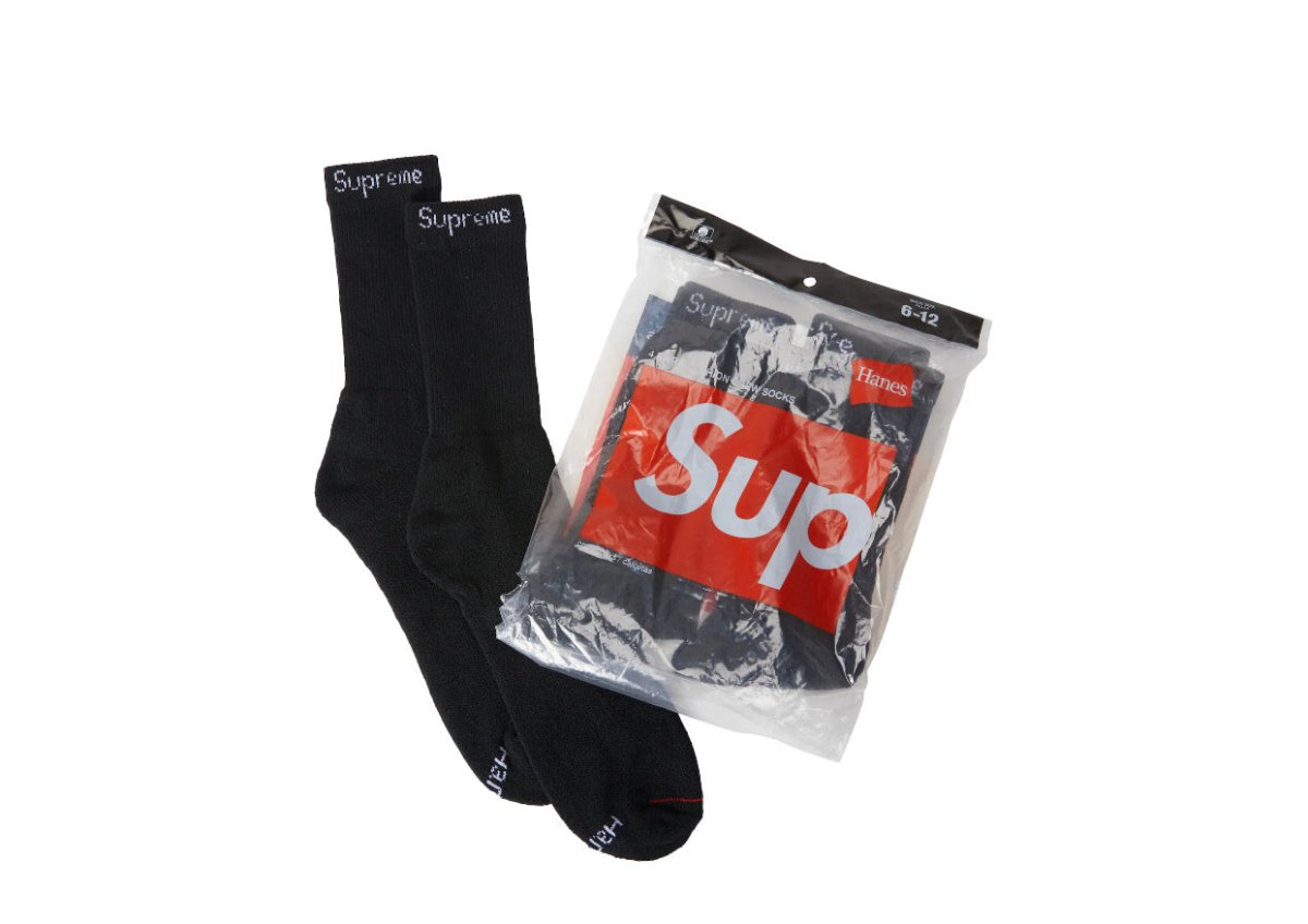 Supreme Hanes Socks 4 Pack - La Familia Street Culture - SUPREME